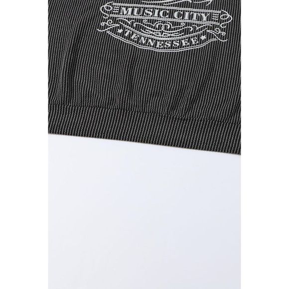 Azura Exchange  Black NASHVILLE MUSIC CITY Corded Graphic Sweatshirt - Picture 9 of 13